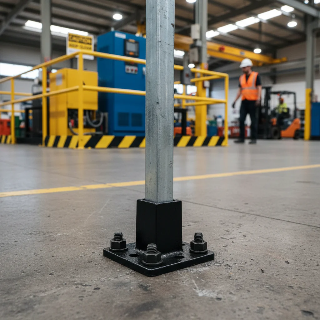 Premium Base Plate Flange for 25mm Square Box Section - Durable Support for Railing Systems - Image 2