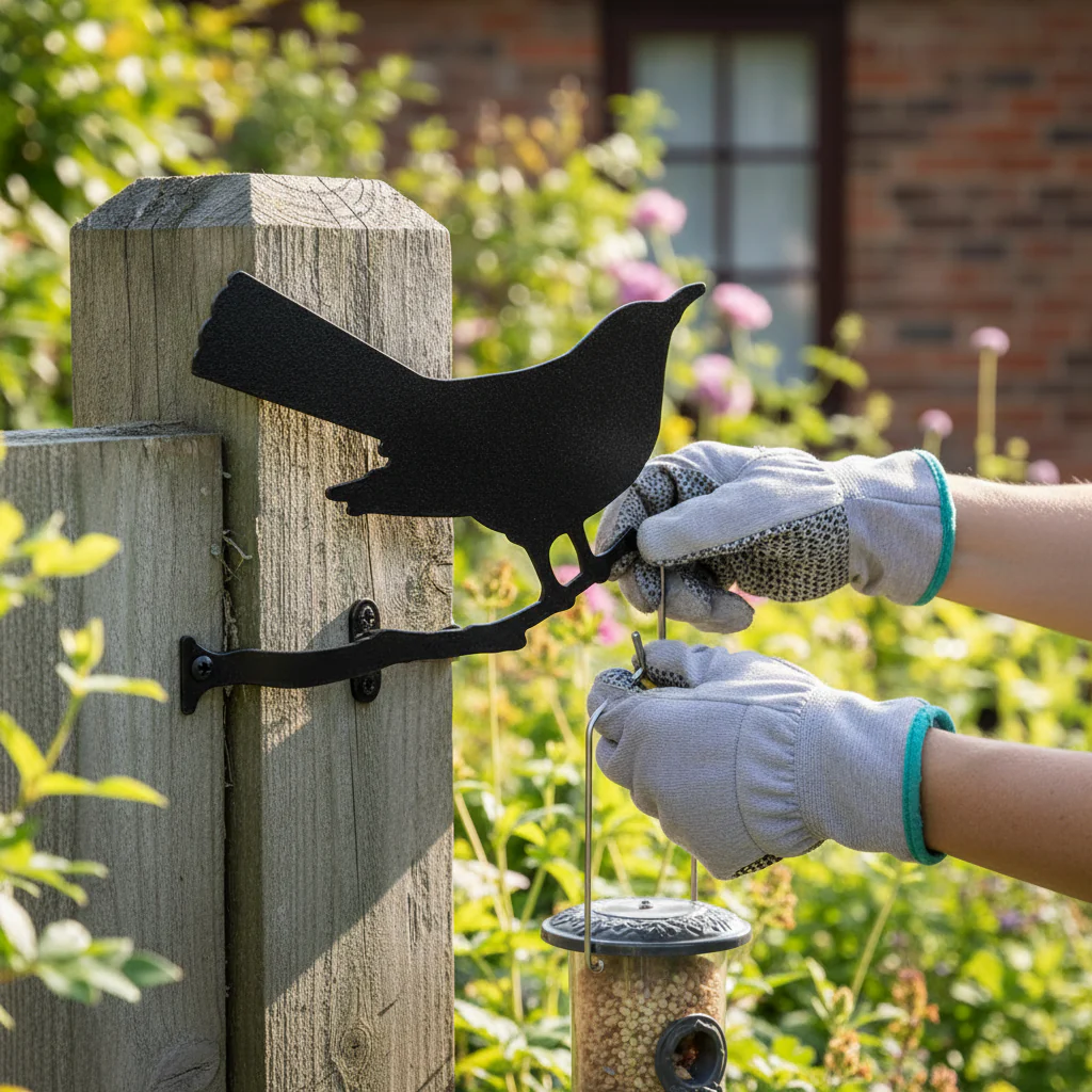 Premium Blackbird Silhouette for Outdoor Decor - Dimensions 250 x 195mm - High-Quality Professional Grade for Industrial and Commercial Applications