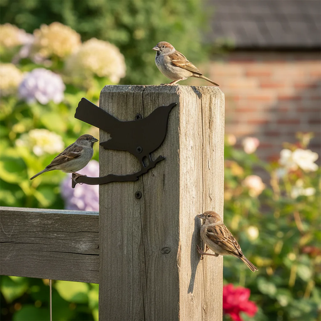 Premium Blackbird Silhouette for Outdoor Decor - Dimensions 250 x 195mm - High-Quality Professional Grade for Industrial and Commercial Applications - Image 2