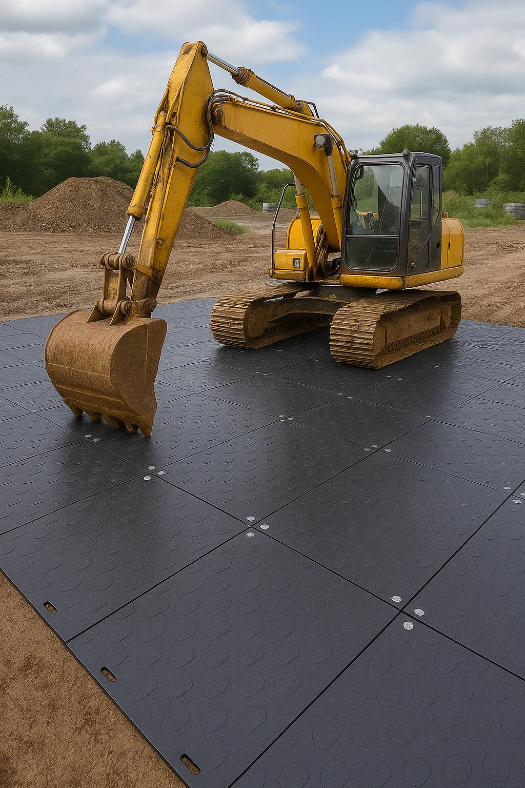 Ground Protection Mats 50 Tonne | 2400x1200mm HDPE Trackway Panels