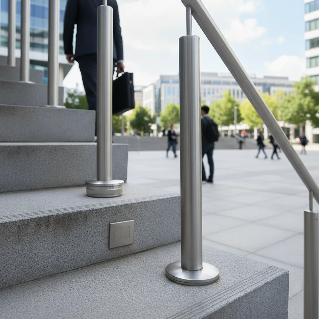 Premium Radiused Curved Tube Base with M8 Threaded Hole for 42.4mm x 2mm Tube - Industrial Grade Design for Robust Applications - Image 2