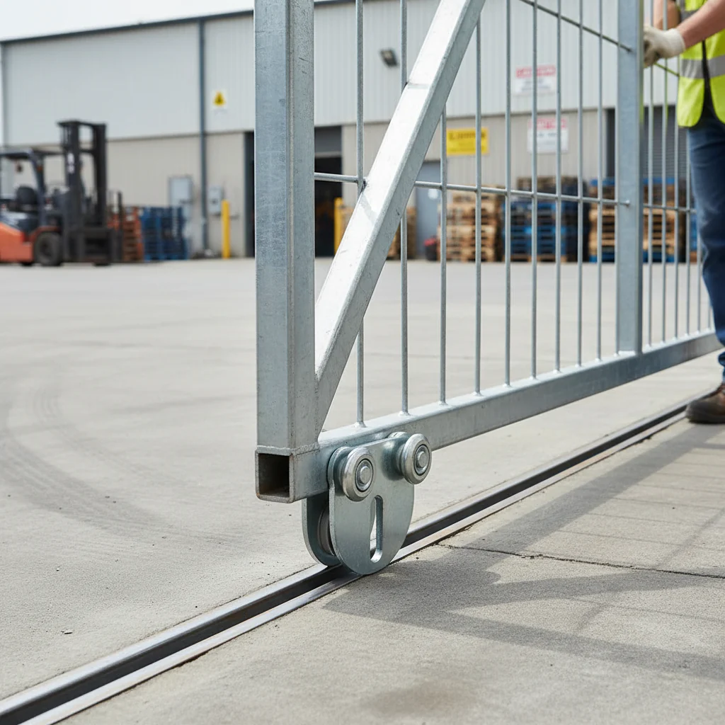 Premium Double Trolley Gate Wheel 61 x 60mm with 24mm Diameter Wheels for Heavy Duty Applications - Image 2