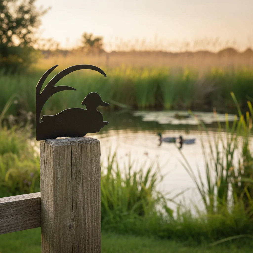 Premium Duck Silhouette Decoration 210 x 215mm for Outdoor and Indoor Use - High-Quality Professional Grade for Industrial and Commercial Applications