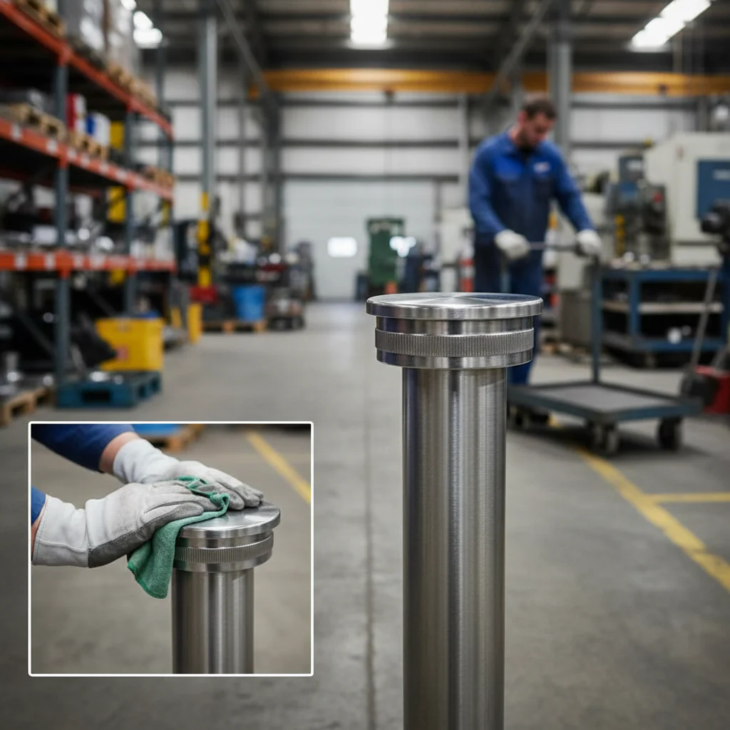 Premium 316 Stainless Steel Flat End Cap for 48.3mm x 2mm Tube - Satin Finish for Durable Connection