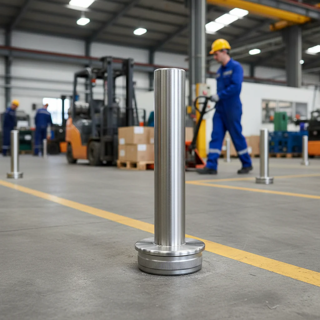 Premium Flat Tube Base with M8 Threaded Hole for 48.3mm x 2.6mm Tubes - Durable and Reliable Connection Solution - Image 2