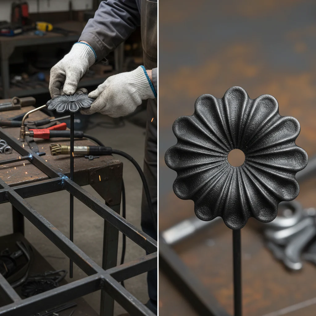 Premium Flower Centre Piece 85mm Diameter - Decorative Floral Display with Sleek Design