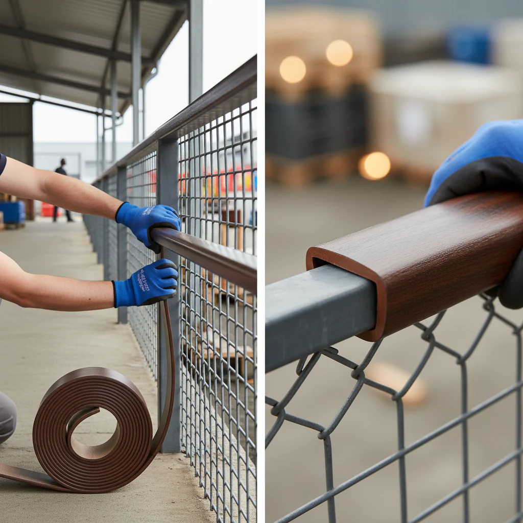 Premium 40mm x 8mm Plastic Handrail Capping - 25m Coil with Durable Finish and Stylish Design for Enhanced Staircase Safety