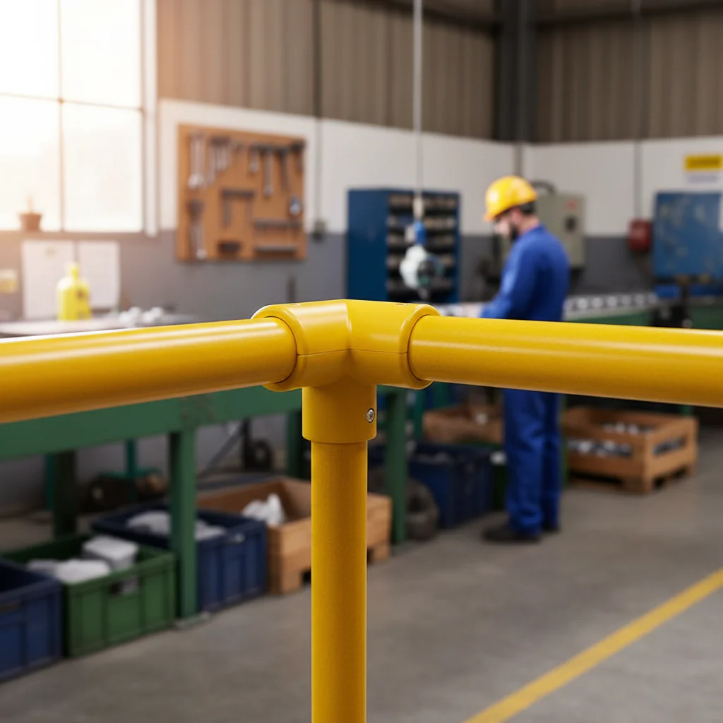 Premium Heavy Duty Handrail Fitting for 3-Way 90-Degree Joints with Pre-Drilled Holes and Complete Bolts