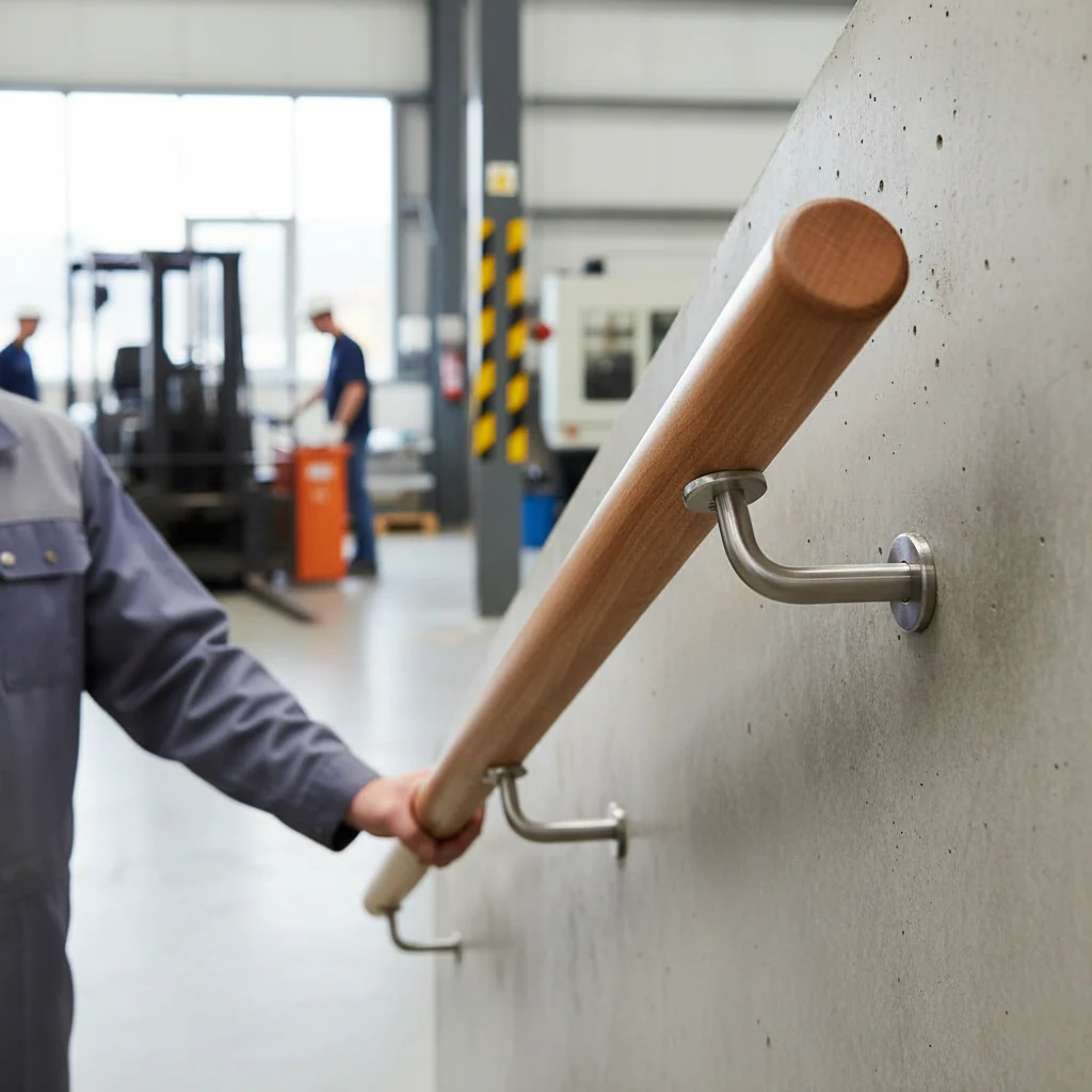 Premium Straight Handrail Support Pin 14mm Diameter with M8 and M6 Threads for Versatile Connections - Image 2