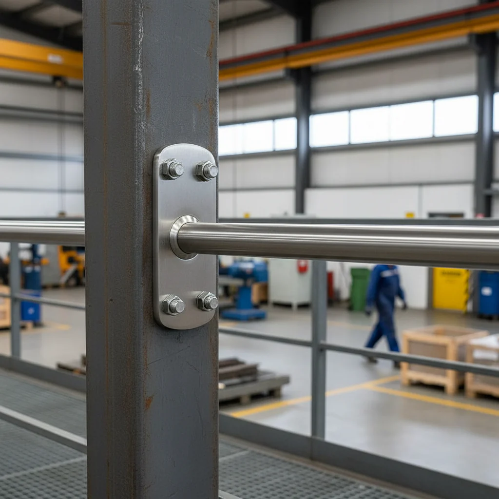 Premium 304 Stainless Steel Handrail Support Plate for 48.3mm Tube - Durable and Reliable Construction