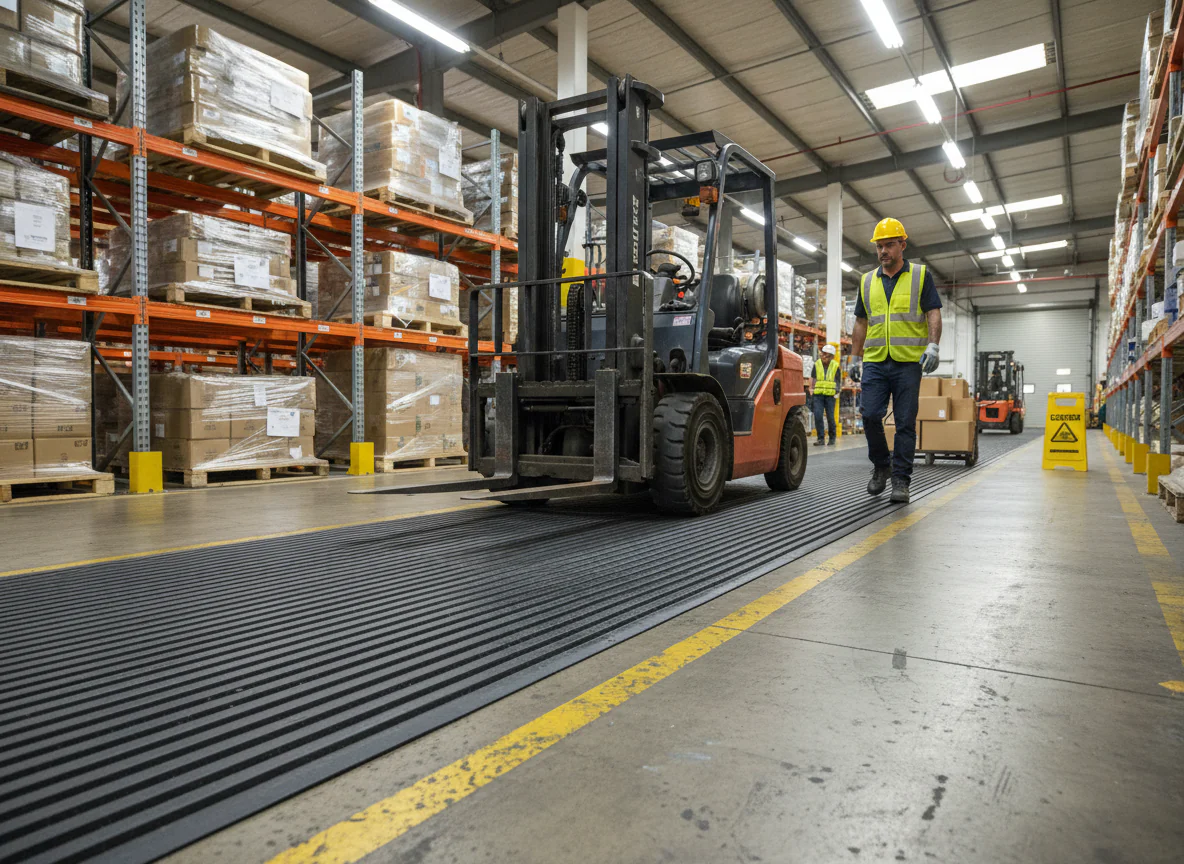 Premium Heavy Duty Narrow Ribbed Matting for Horsebox Flooring, Kennels, and Bench Matting - 12000 x 1160 x 6mm - Image 2