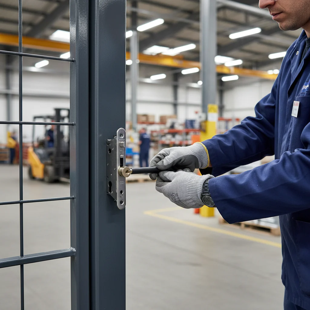 Premium Insert Lock for 60mm Box Section Gates with Stainless Steel Mechanism and Adjustable Daybolt - Image 2