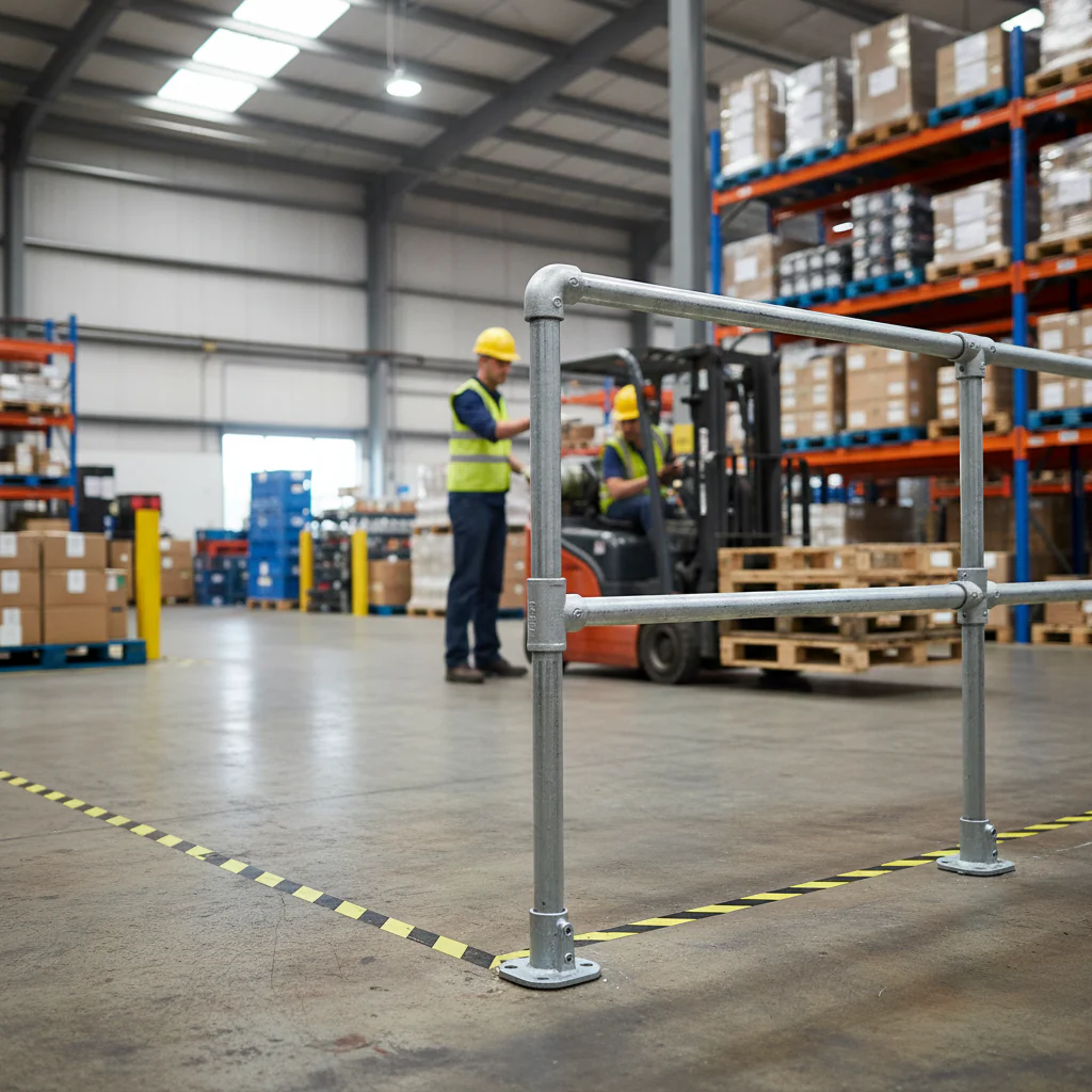 Premium Key Clamp Mid Post for 48.3mm Diameter Tube - Pre-Assembled 1100mm Height Without Mid Rail - Image 2