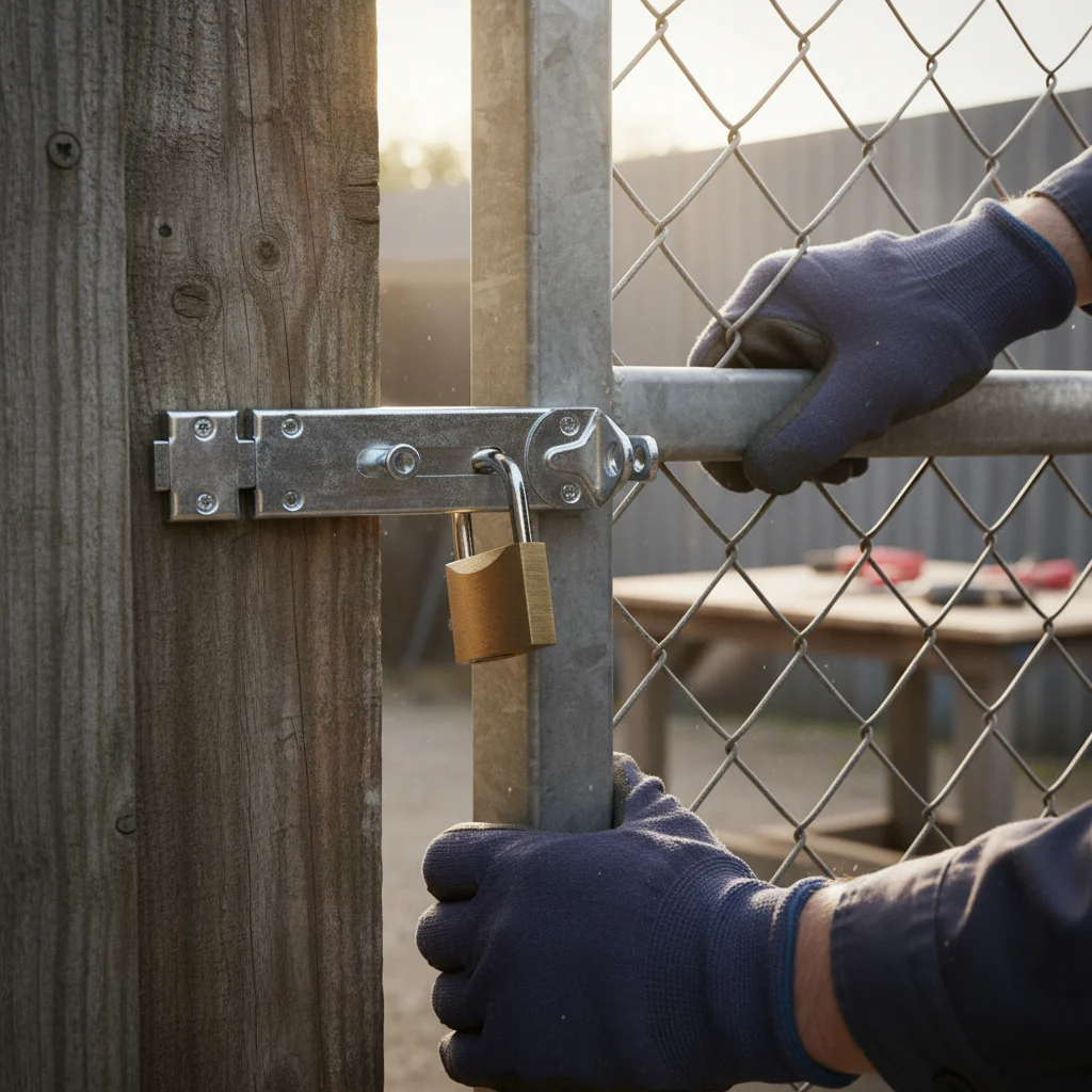 Premium Lightweight Galvanised Pad Bolt 200mm x 45mm for Secure Locking Applications