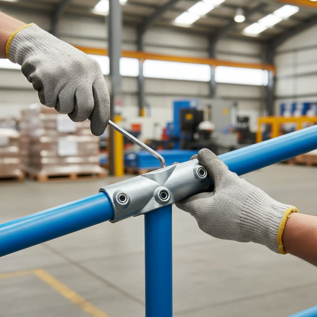 Premium Long Slope Tee 11-29° for 48.3mm Tube - Ideal Connection for Rails - High-Quality Professional Grade for Industrial and Commercial Applicat...