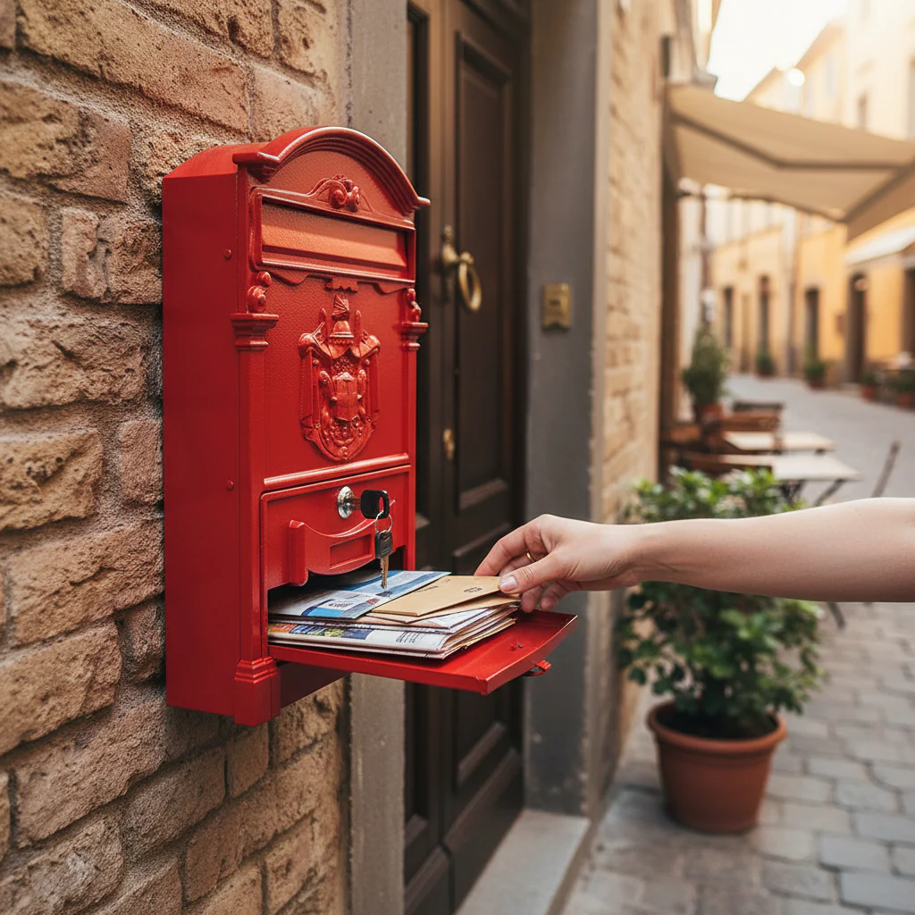 Premium Wall-Mountable Mailbox Front Opener in Red - Durable Cast Aluminium Construction with Maintenance Requirements - Image 2