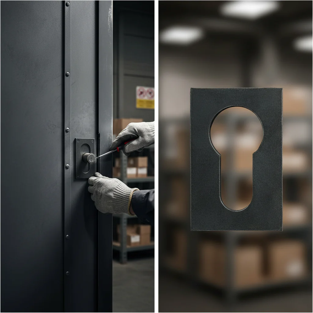 Premium Euro Profile Escutcheon Metal Barrel Protector for Enhanced Security and Durability