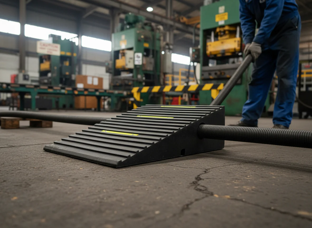 Premium Modular Hose Ramp Wedge for Hoses Up to 180mm - 540 x 400 x 160 mm Dimensions and 44 Tonnes Load Capacity