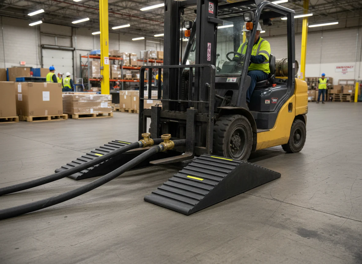 Premium Modular Hose Ramp Wedge for Hoses Up to 180mm - 540 x 400 x 160 mm Dimensions and 44 Tonnes Load Capacity - Image 2