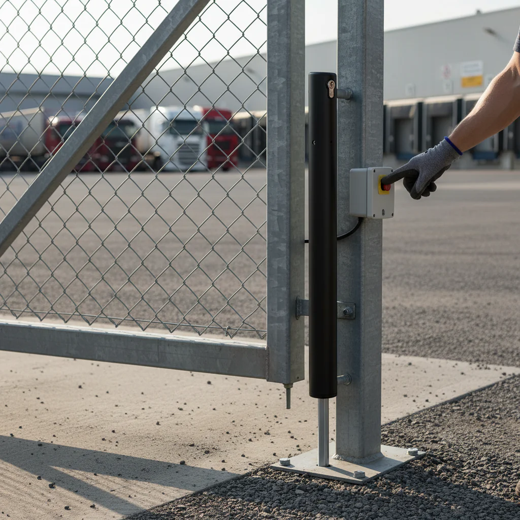 Premium Motorised Electrical Dropbolt with Vandal-Proof Aluminium Housing and Automatic Obstacle Detection for Enhanced Security