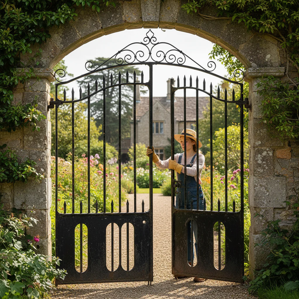 Premium Ornate Gate Top 720mm x 250mm with 20mm x 6mm Flat Bar for Durable Construction - Image 2