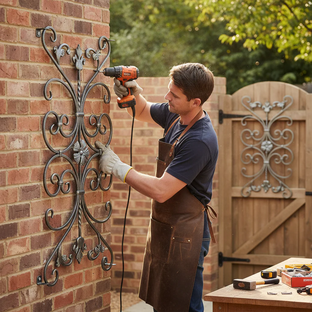 Premium Ornate Panel 1020mm x 520mm with 10mm Scrolls for Decorative Applications