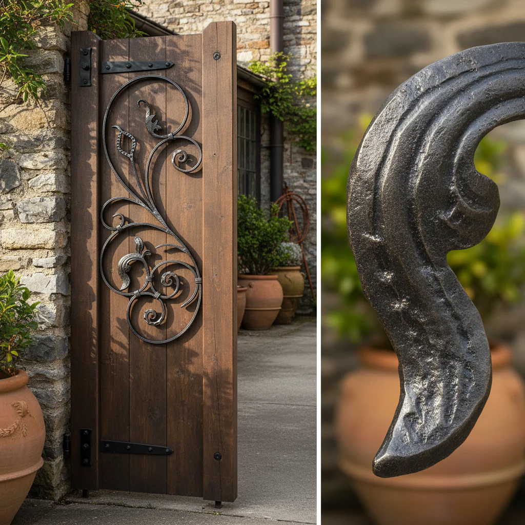 Premium Ornate Scroll Panel 900mm x 360mm with Flat Bar Design for Decorative Applications