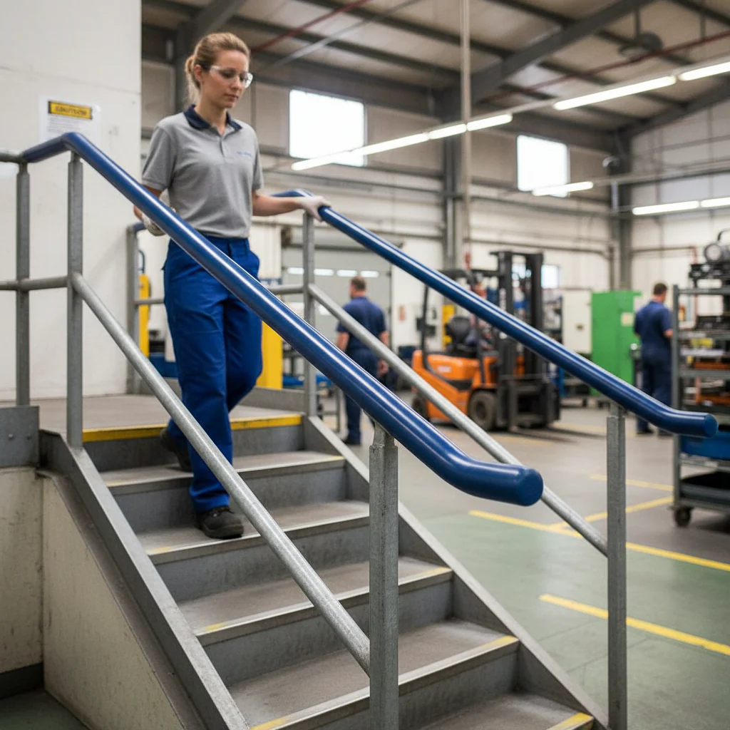 Premium 40mm x 8mm Plastic Handrail Capping in Sapphire Blue - 25m Coil with Durable and Stylish Features - Image 2
