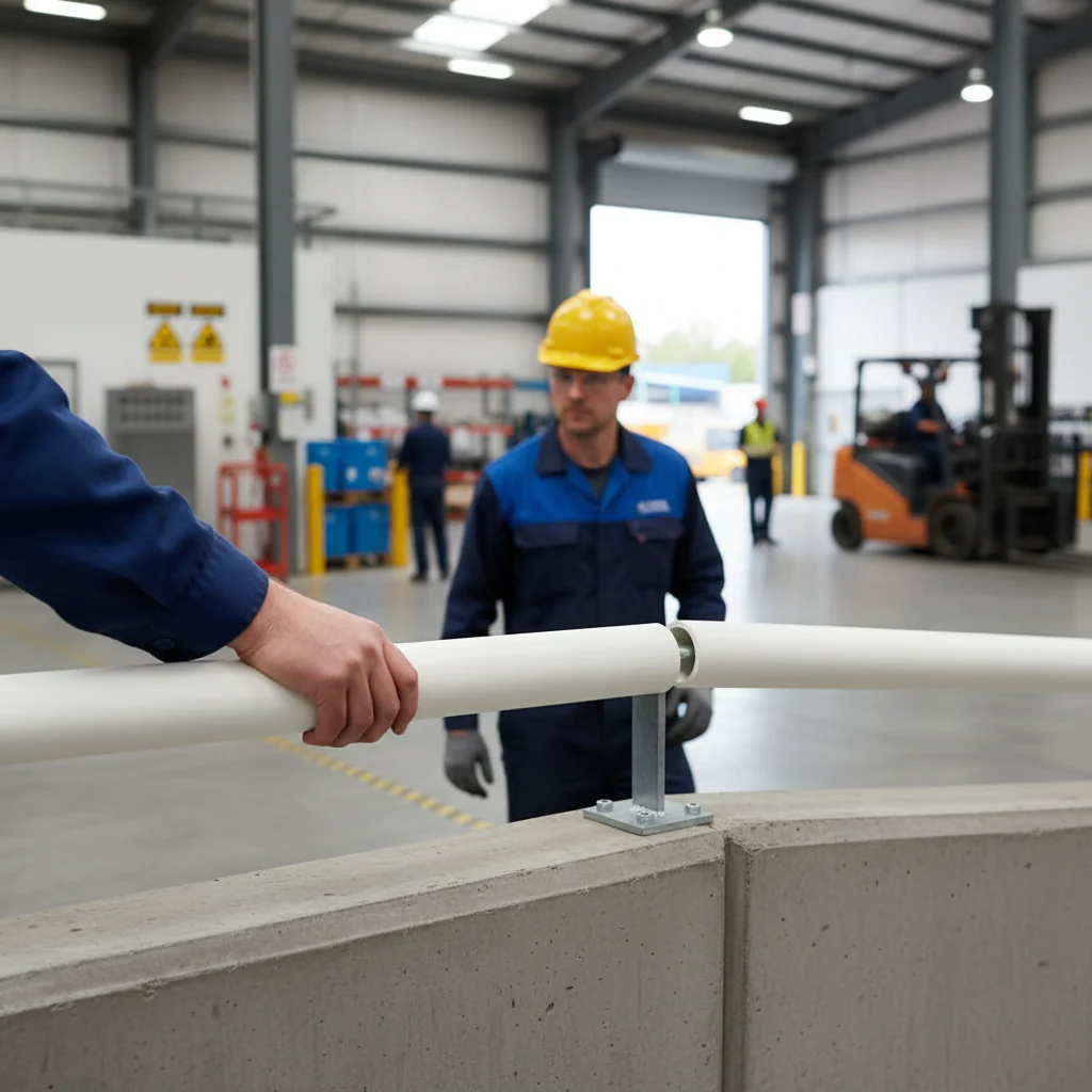 Premium 40mm x 8mm Plastic Handrail Capping White 25m Coil - Scratch and Stain Resistant - Image 2