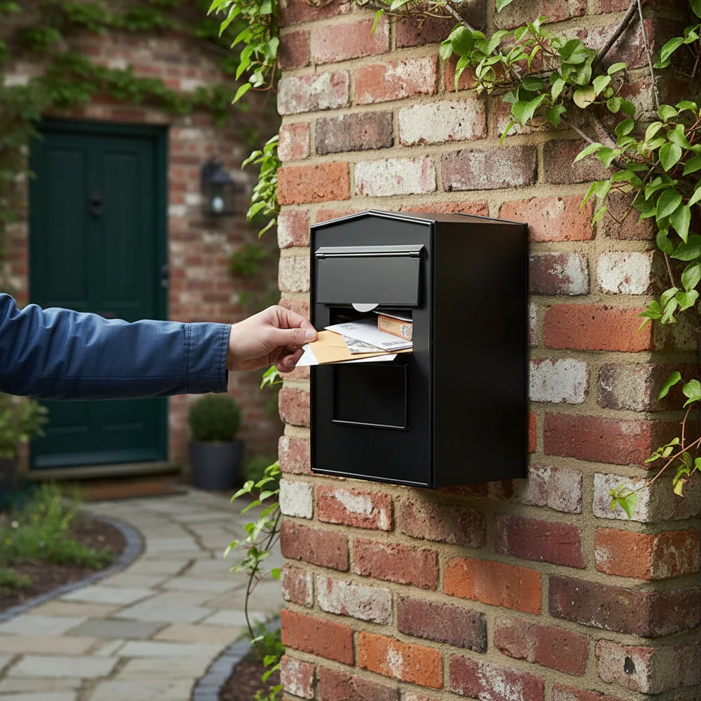 Premium Rear Opening Standard Mail Box 400 x 280mm x 230mm - Durable Stainless Steel with Secure Aperture - Image 2