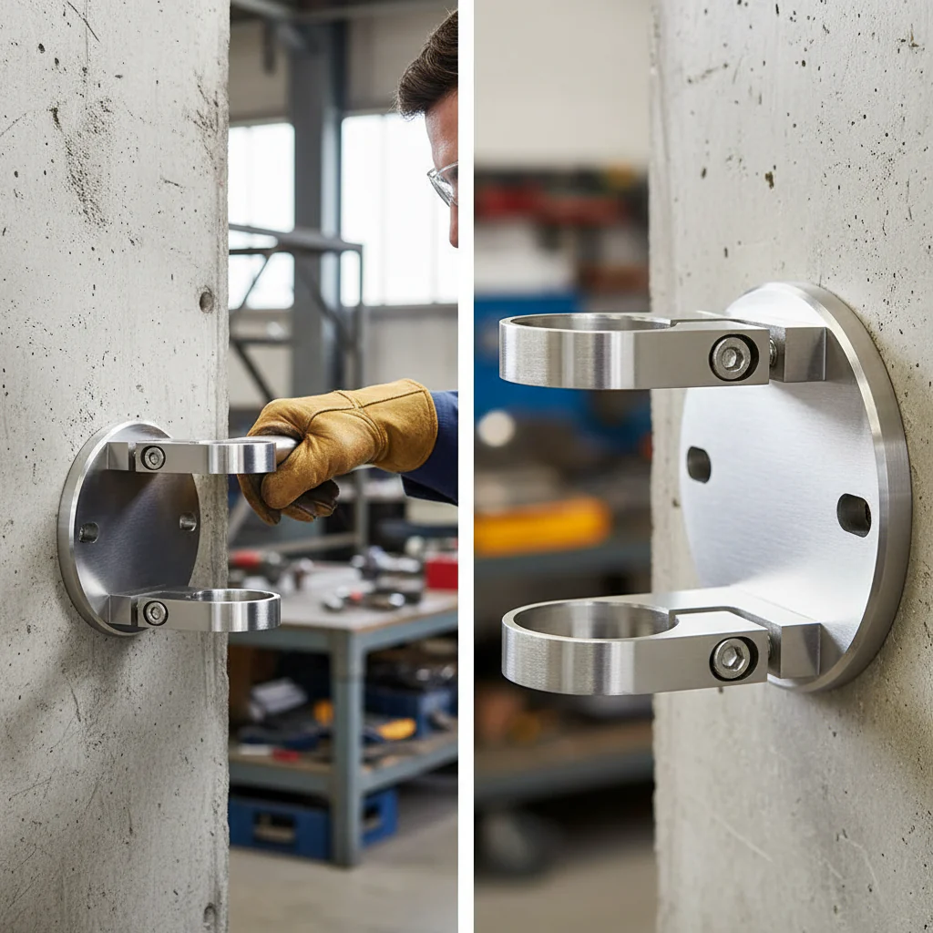 Premium 304 Round Wall Bracket for 42.4mm Tubing - Durable and Reliable Support Solution