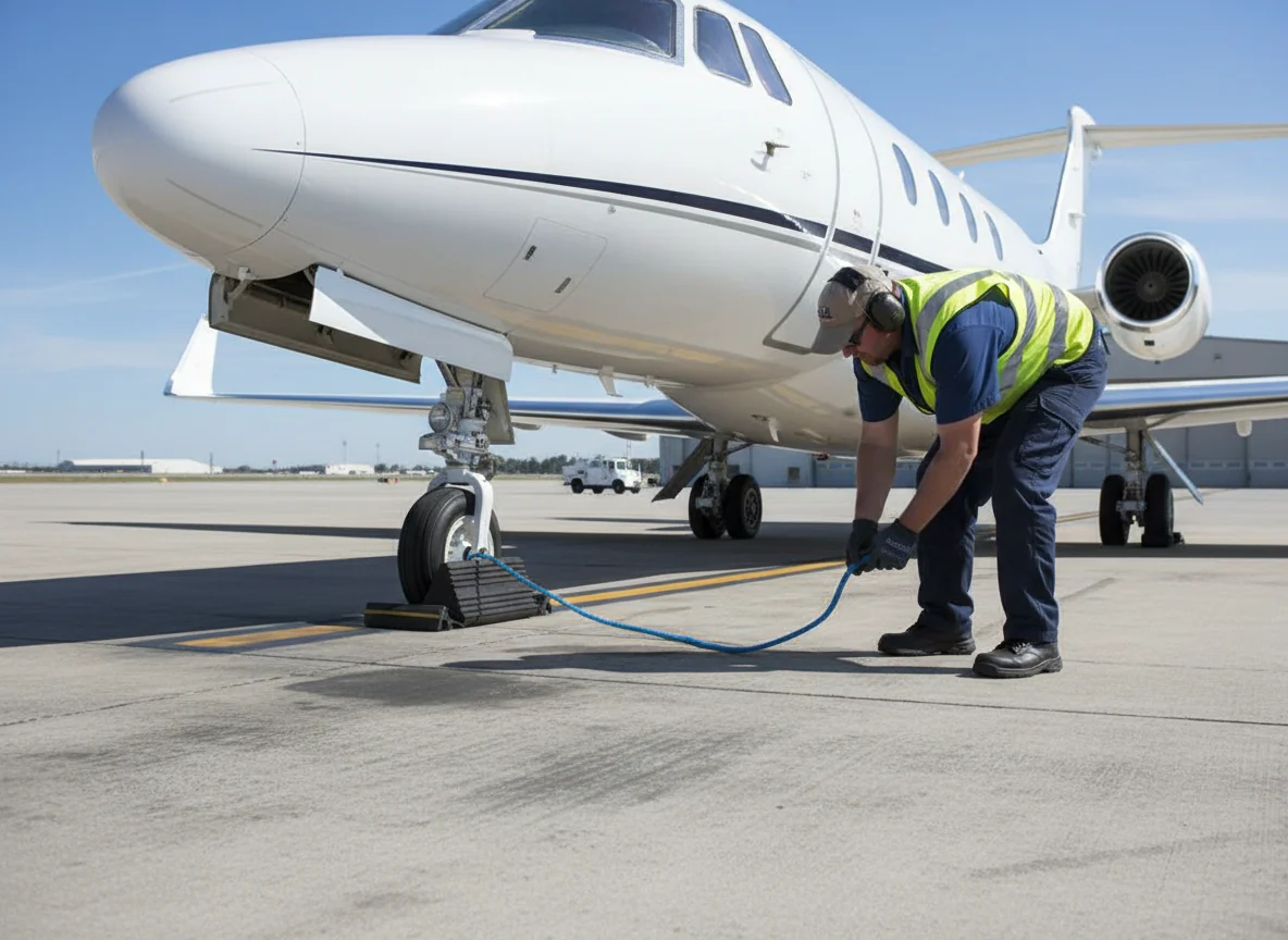 Premium Rubber Aircraft Wheel Chock with Carry Rope, 170 x 155 x 333 mm, 9 kg Heavy Duty Design - Image 2