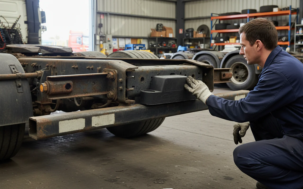 Premium Universal Rubber HGV Bumper for Light and Heavy Commercial Vehicles - 110 x 25 x 42 mm