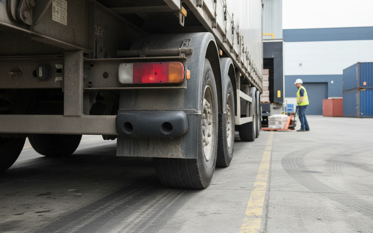Premium Rubber HGV Bumper for Light and Heavy Commercial Vehicles - 127 x 41 x 43 mm with Impact Resistance - Image 2