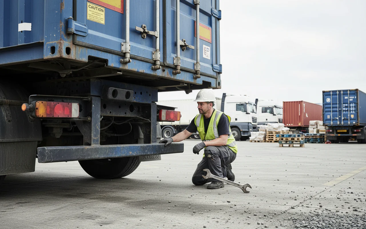 Premium Rubber HGV Bumper 148 x 50 x 50 mm - Heavy Duty Impact Buffer for Commercial Vehicles