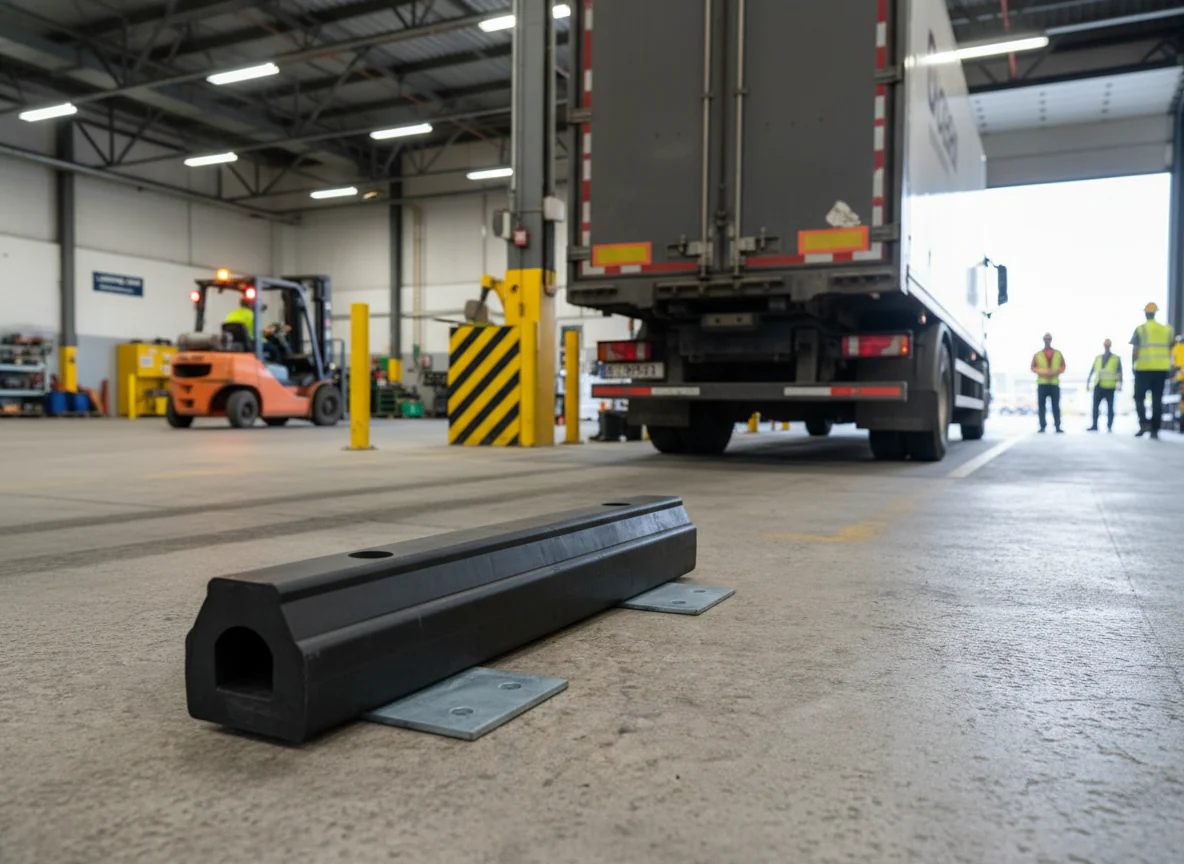 Premium Rubber Kerb Protection for Parking Bays - 660mm Dimensions with Fixing Plates for Easy Installation - Image 2