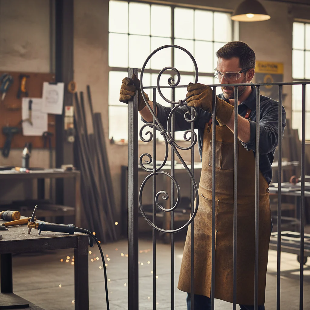 Premium Scroll Panel 360 x 900mm with 12mm Diameter Round Bar for Versatile Applications