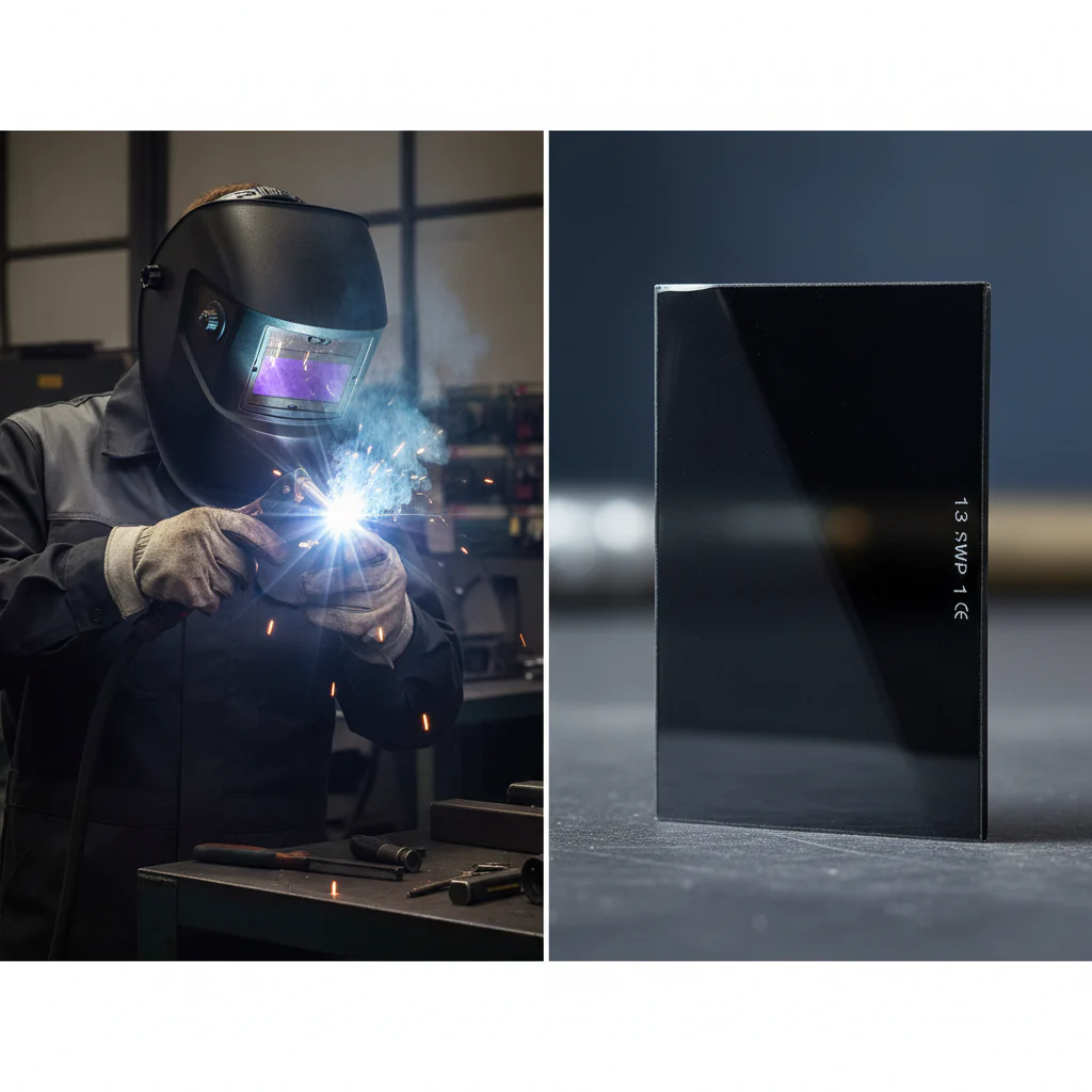 Premium Shade 13 Welding Lens for Heavy Duty Applications - Compatible with DCWH4