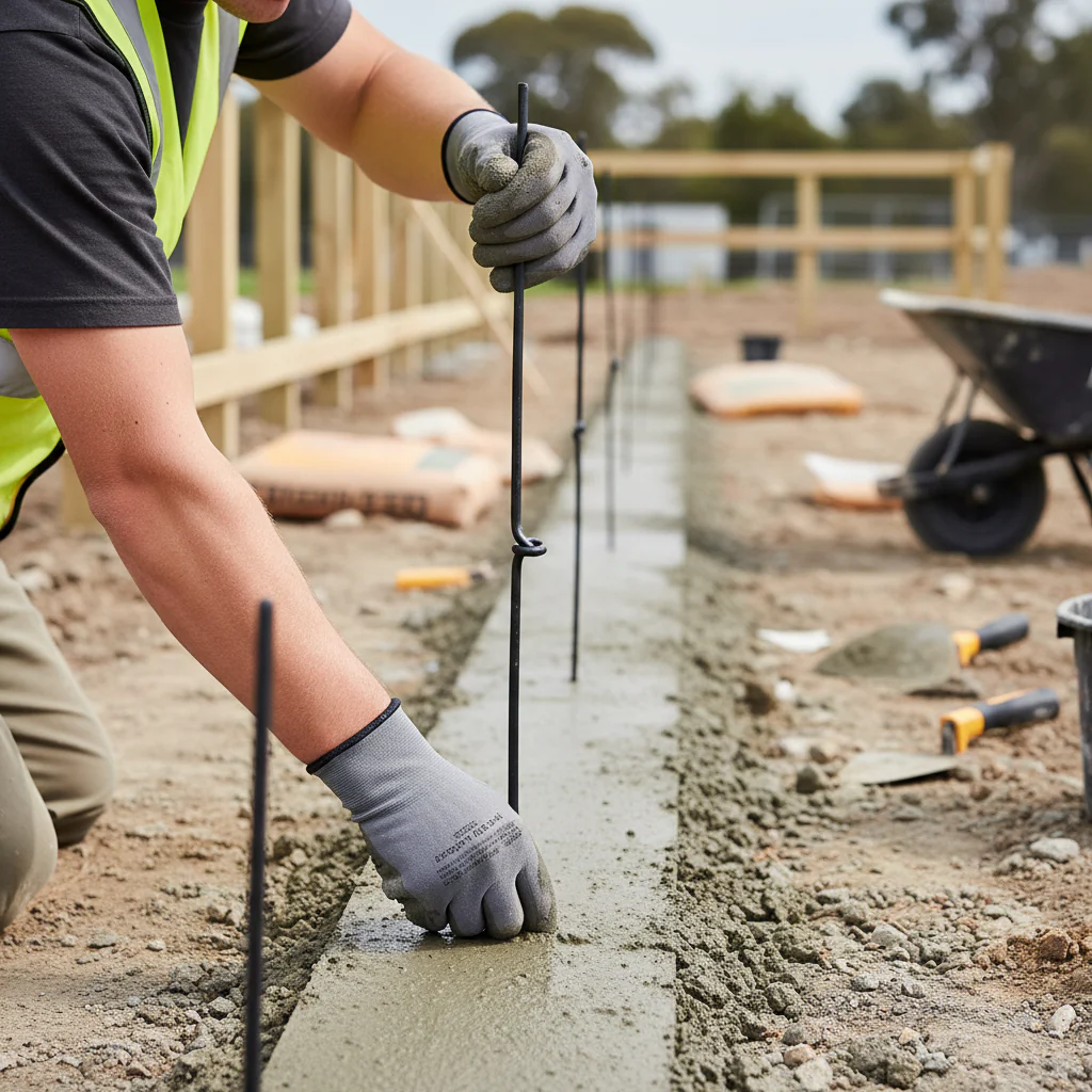Premium 12mm Diameter Single Knotted Picket Fence 1000mm Long for Durable Outdoor Use