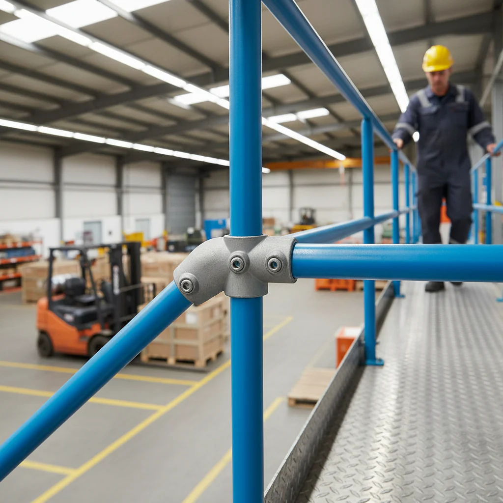 Premium Sloping Cross Piece 30-45° for 42.4mm Tube - Ideal for Staircases - High-Quality Professional Grade for Industrial and Commercial Applications - Image 2