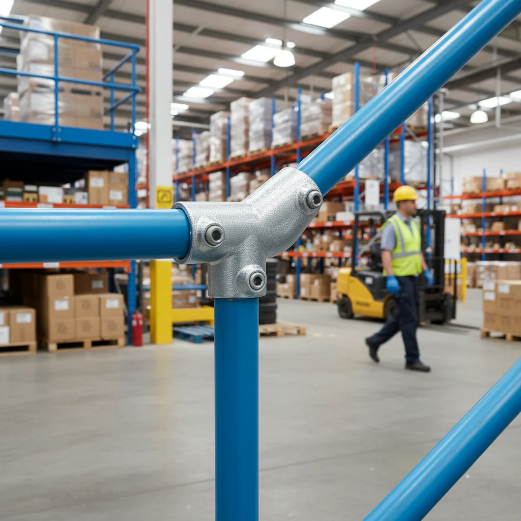 Premium Sloping Up Tee 30-45° for 48.3mm Diameter Tube - Ideal for Handrail Applications - Image 2