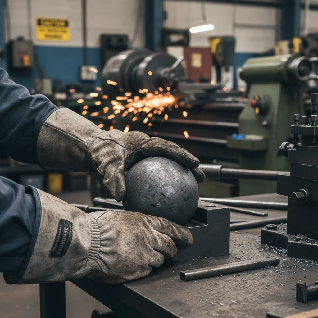 Premium 60mm Diameter Solid Forged Sphere - Durable and Heavy Duty Construction with 0.854kg Weight - Image 2