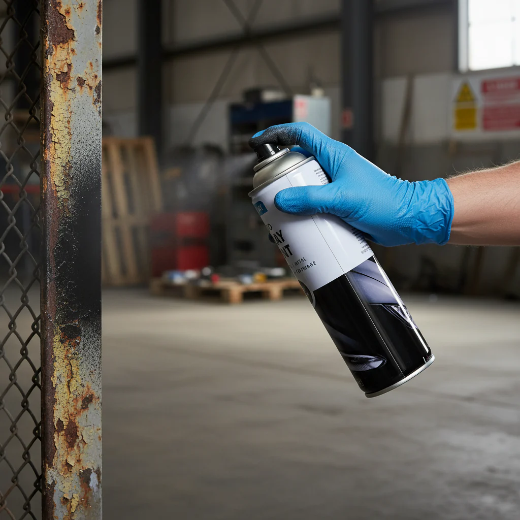 Premium Spray Paint Matt Black 250ml - Quick Dry Matte Finish for Metal, Wood, and Brick Surfaces