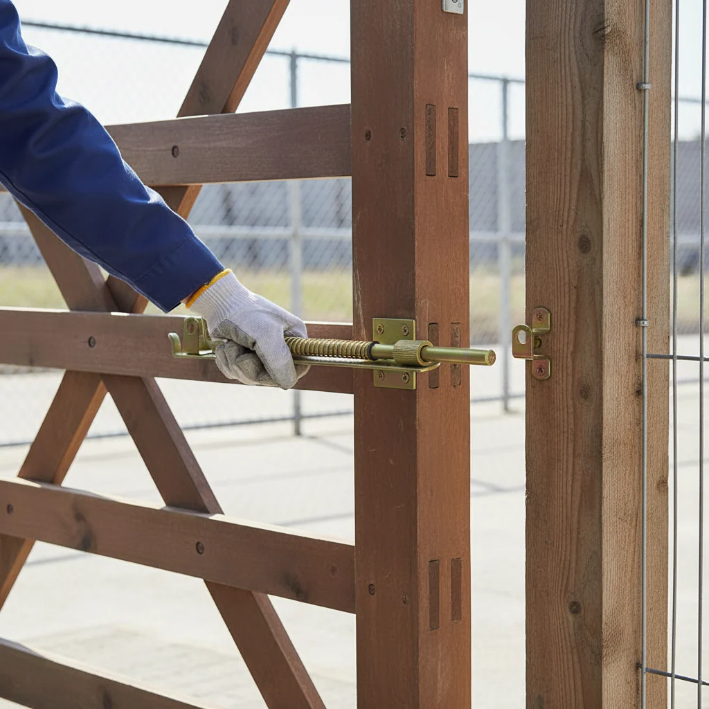 Premium Spring Loaded Drop Bolt 250mm - Durable Locking Mechanism for Secure Access Control - Image 2