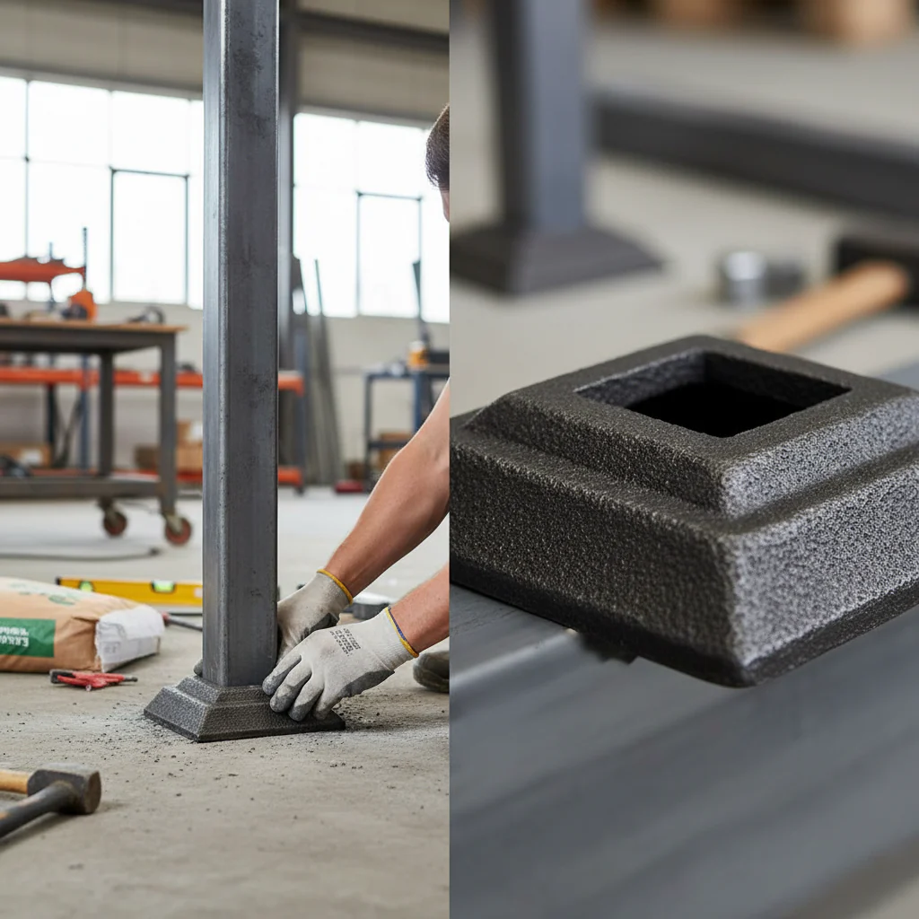 Premium Square Collar 50mm x 50mm with 16mm Square Hole for Industrial Applications