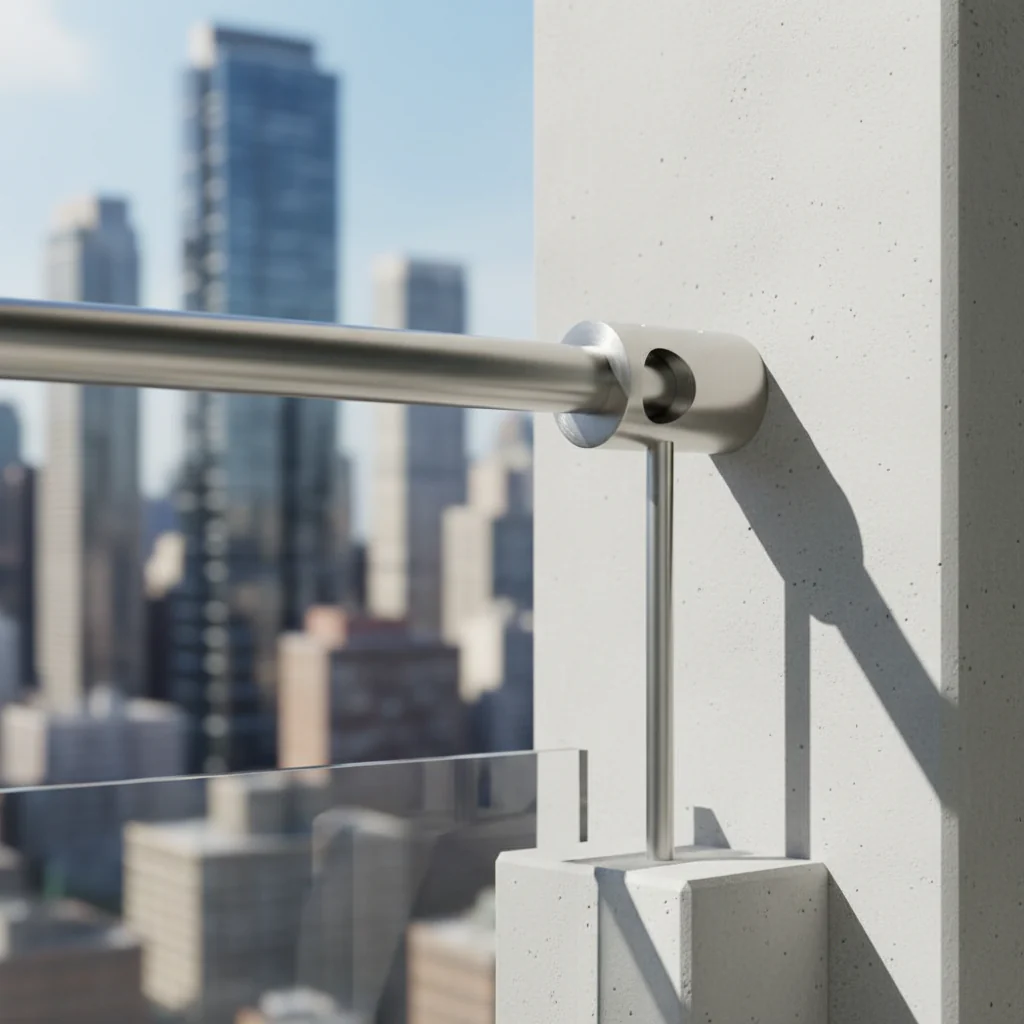 Premium 316 Stainless Steel Bar Holder with Through Hole for 42.4mm Tube, Suitable for Up to 12mm Bar - Image 2
