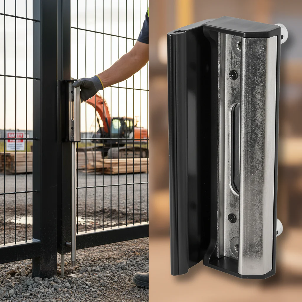 Premium Stainless Steel Industrial Keep with Adjustable Polyamide Finish for Gates 40-60mm Width