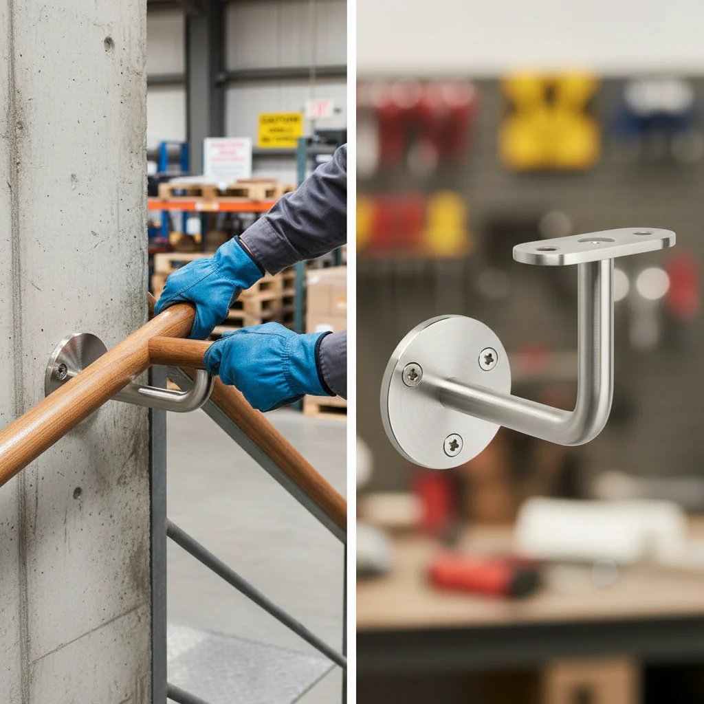 Premium 316 Stainless Steel Handrail Bracket with 78mm Projection for Flat Surfaces - Durable and Weather-Resistant