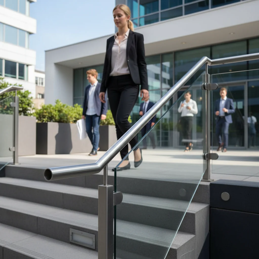 Premium 304 Stainless Steel Handrail End for 42.4mm x 2mm Tube - Durable and High-Performance Fitting - Image 2