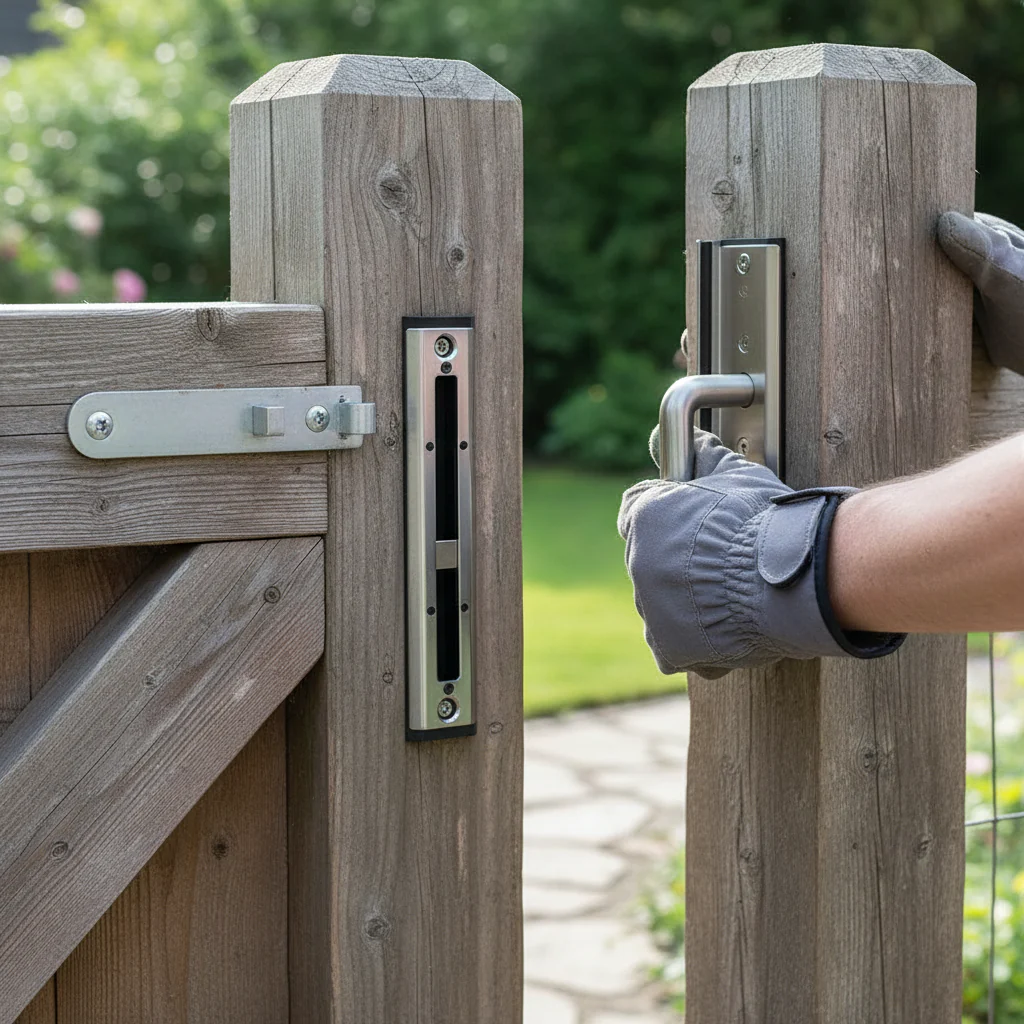 Premium Stainless Steel Keep for Wooden Posts 40-60mm - Robust Insert Lock Solution - Image 2